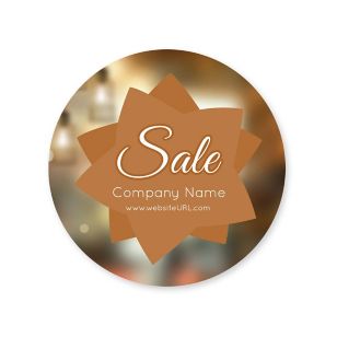 Starlight Sticker 2x2 Circle - Burnt Orange
