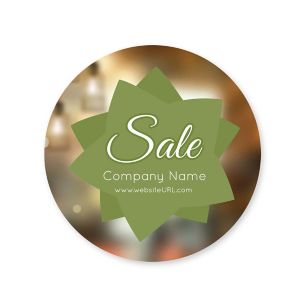 Starlight Sticker 2x2 Circle - Moss Green