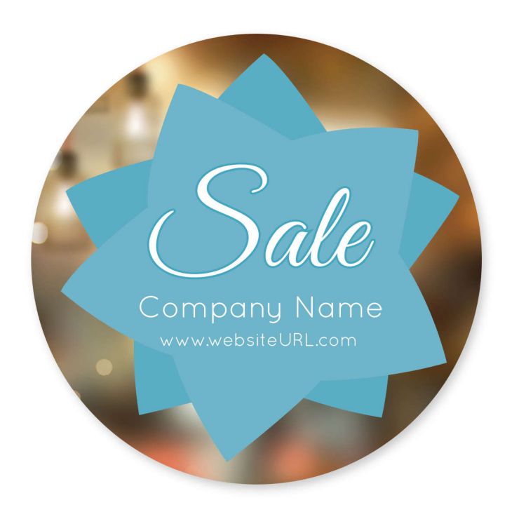 Starlight Sticker 4x4 Circle - Blue, Sky