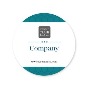 Stuck On You Sticker 2x2 Circle - Tropical Teal