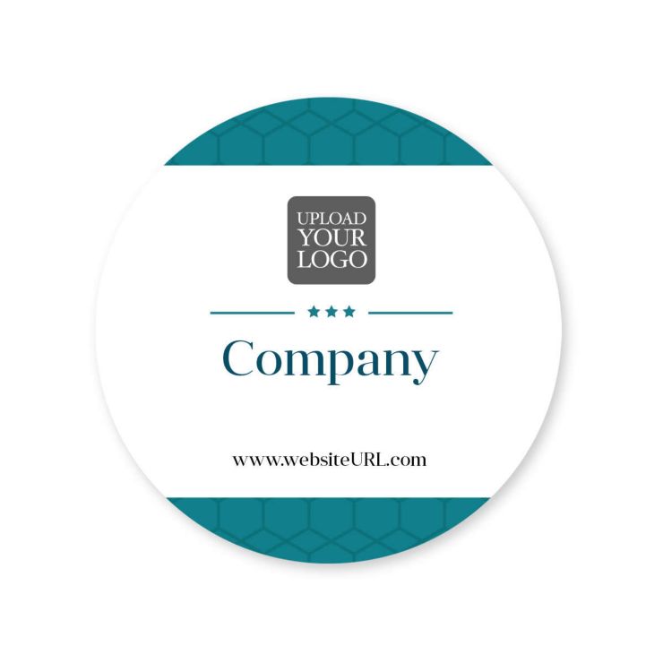 Stuck On You Sticker 2x2 Circle - Tropical Teal