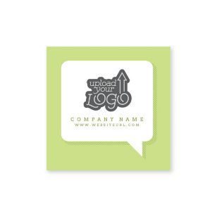 Talk Bubble Sticker 2x2 Square - Kiwi Green