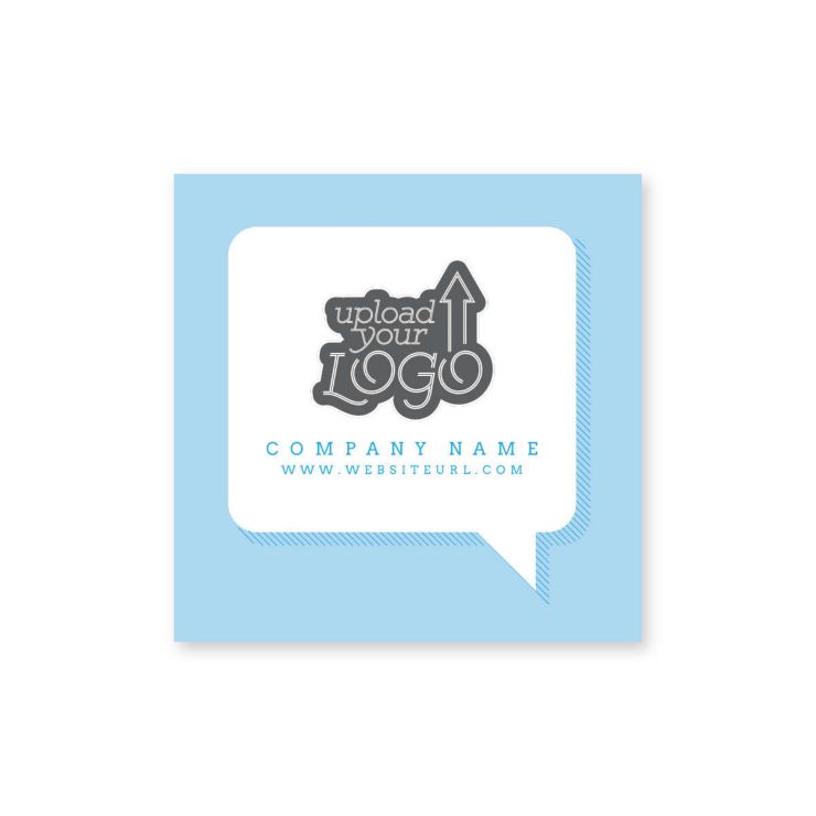 Talk Bubble Sticker 2x2 Square