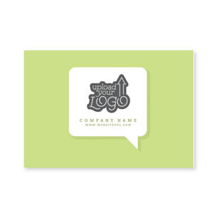 Talk Bubble Sticker 2x3 Rectangle Horizontal - Kiwi Green