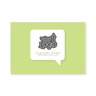 Talk Bubble Sticker 2x3 Rectangle Horizontal - Kiwi Green