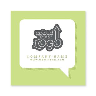 Talk Bubble Sticker 3x3 Square - Kiwi Green