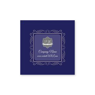 Twirly Border Sticker 2x2 Square - Violet