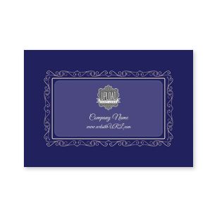 Twirly Border Sticker 2x3 Rectangle Horizontal - Violet