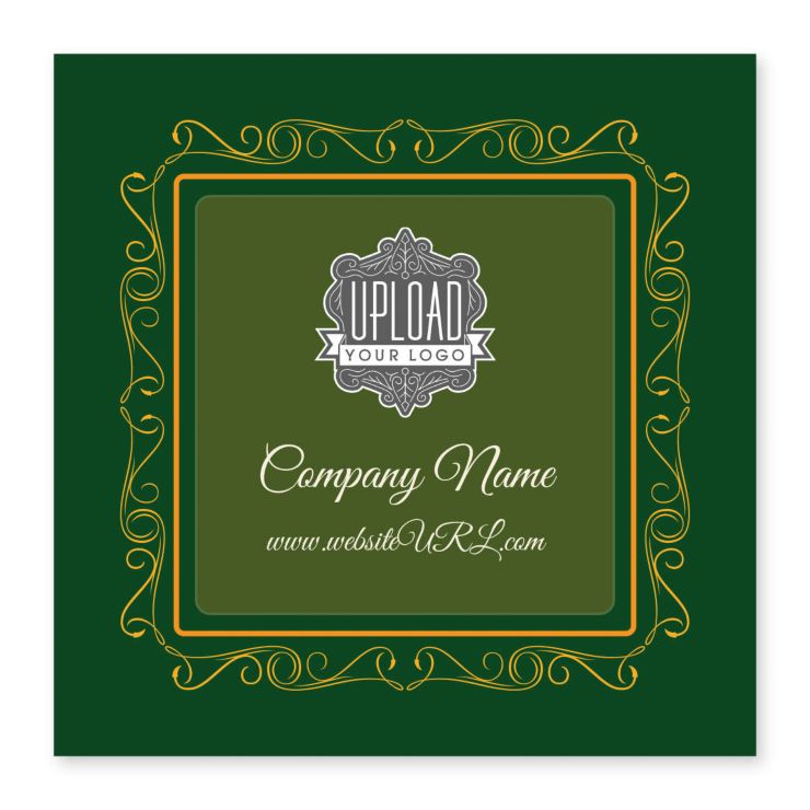 Twirly Border Sticker 4x4 Square