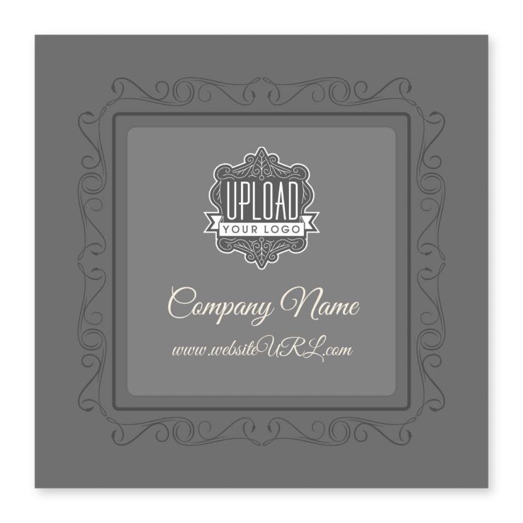 Twirly Border Sticker 4x4 Square