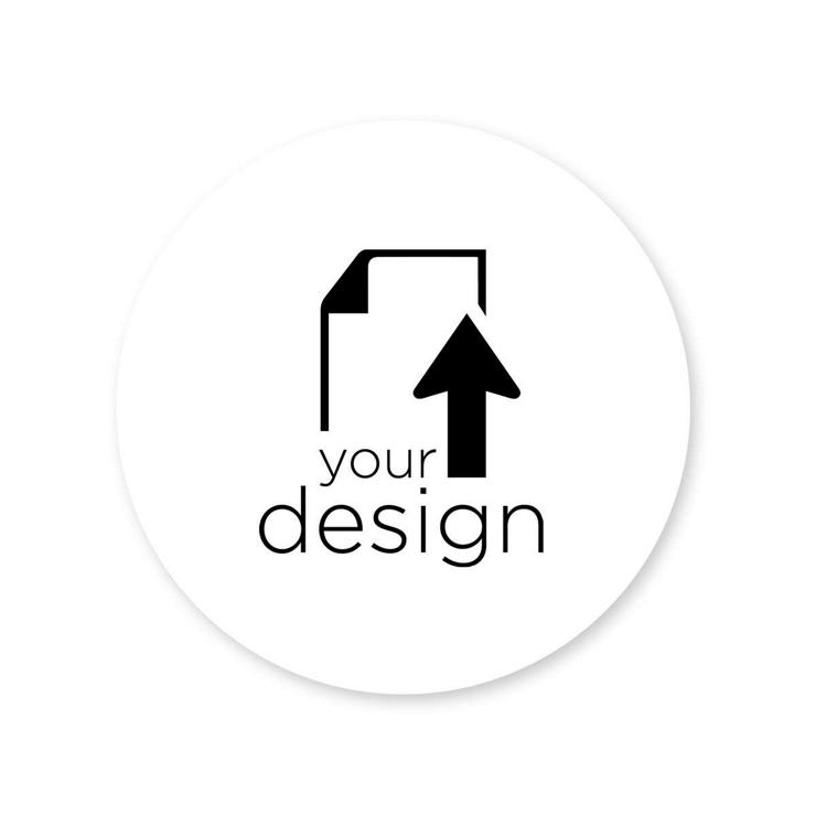 Your Design Sticker 2x2 Circle - White
