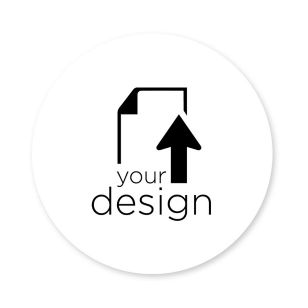 Your Design Sticker 3x3 Circle - White