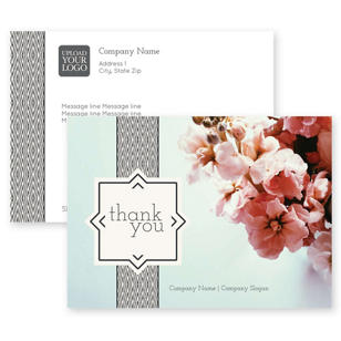 Cherry Blossoms Postcard 5x7 Rectangle Horizontal - White