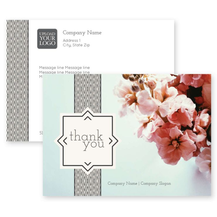 Cherry Blossoms Postcard 5x7 Rectangle Horizontal - White