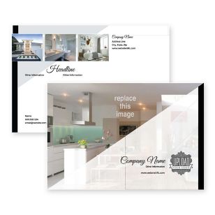 Showcase Estate Postcard 4x6 Rectangle Horizontal - Black