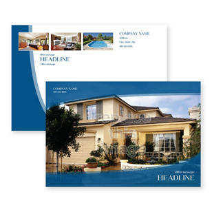 Welcome Home Postcard 4x6 Rectangle Horizontal - Venice Blue