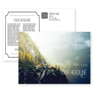 Welcome to Paradise Postcard 5x7 Rectangle Horizontal - Ecru White