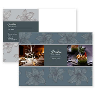 Wining & Dining Postcard 5x7 Rectangle Horizontal - Emperor Gray