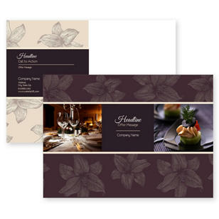 Wining & Dining Postcard 5x7 Rectangle Horizontal - Grape Violet