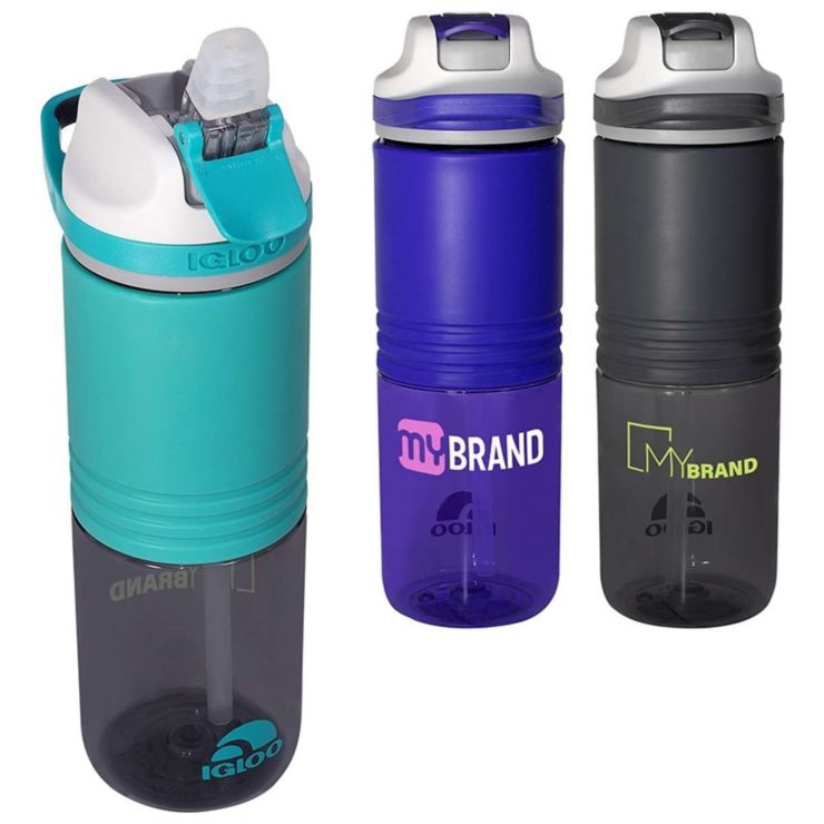 24 oz. Swift Silicone Straw Bottle by Igloo