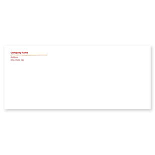 Amazing Squares Envelope No. 10 - Paprika Red