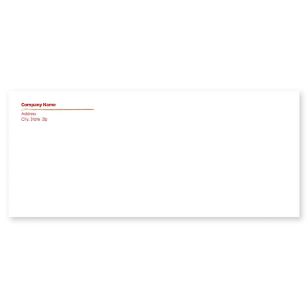 Amazing Squares Envelope No. 10 - Paprika Red