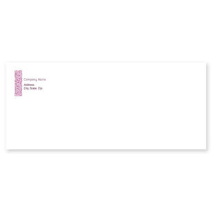 Decorative Scroll Envelope No. 10 - Affair Purple