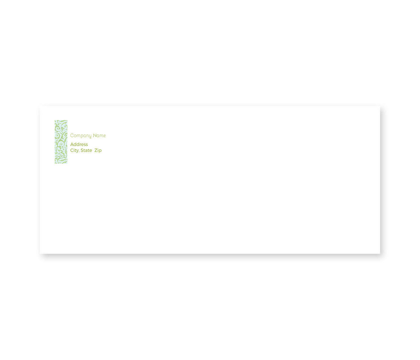 Decorative Scroll Envelope No. 10
