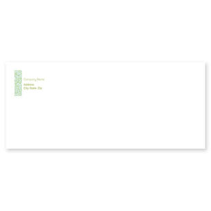 Decorative Scroll Envelope No. 10 - Kiwi Green
