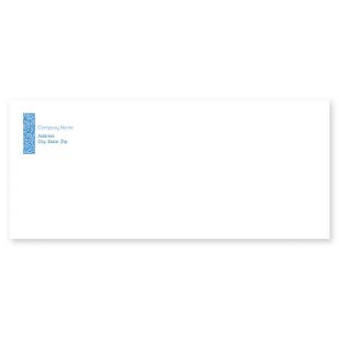 Decorative Scroll Envelope No. 10 - Blue, Sky