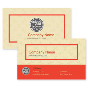 Forks-n-Knives Business Card 2x3-1/2 Rectangle - Strawberry Red