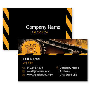 Longhaul Business Card 2x3-1/2 Rectangle - Black