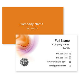 Digital light Business Card 2x3-1/2 Rectangle - Orange Peel