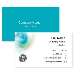 Digital light Business Card 2x3-1/2 Rectangle - Blue, Sky