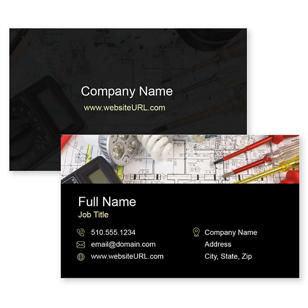 It's Electric Business Card 2x3-1/2 Rectangle - Black