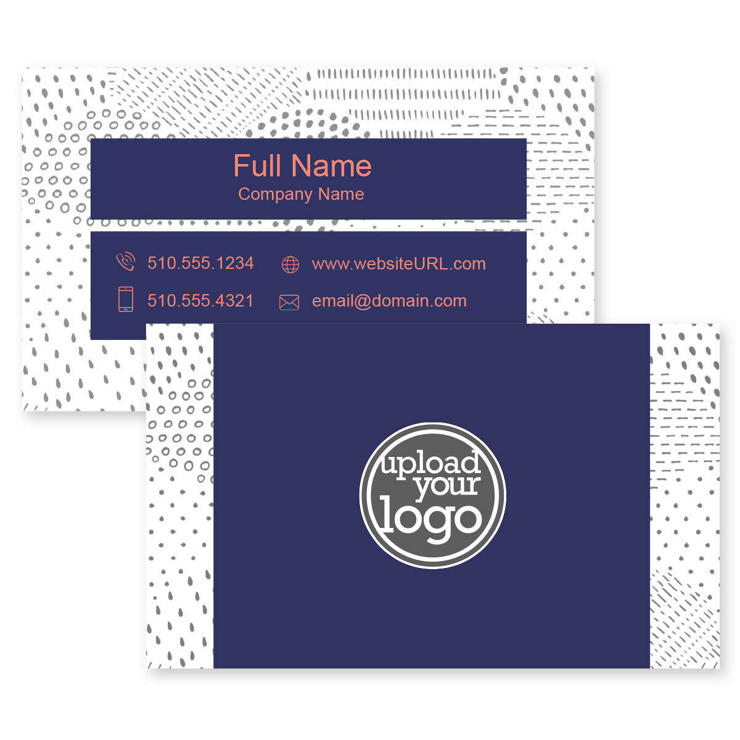Dots in Dots Business Card 2x3-1/2 Rectangle