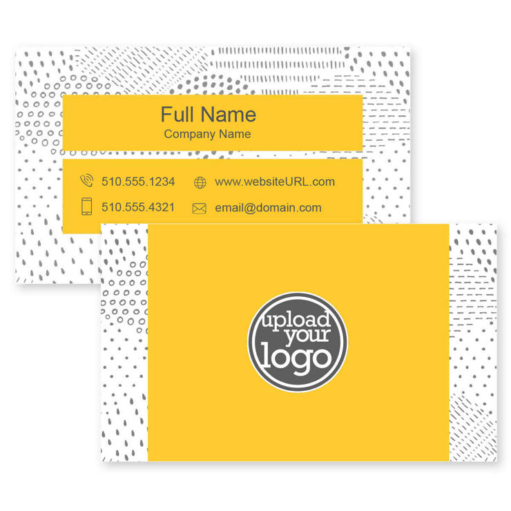 Dots in Dots Business Card 2x3-1/2 Rectangle