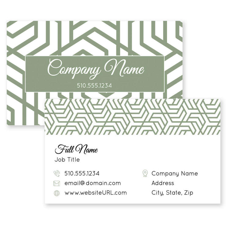 Ornaments Business Card 2x3-1/2 Rectangle