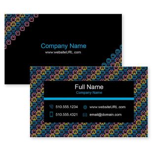 8-bit Wonder Business Card 2x3-1/2 Rectangle - Blue, Sky