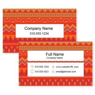 Southwestern Business Card 2x3-1/2 Rectangle - Burnt Sienna