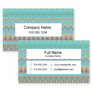 Southwestern Business Card 2x3-1/2 Rectangle - Blue, Sky