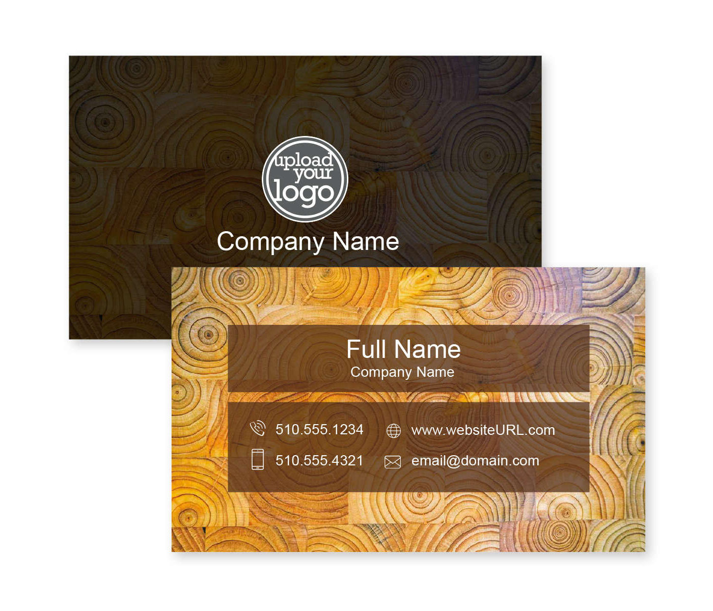 Tree Ring Business Card 2x3-1/2 Rectangle