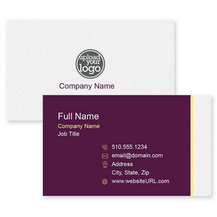 RIpples Business Card 2x3-1/2 Rectangle - Eggplant