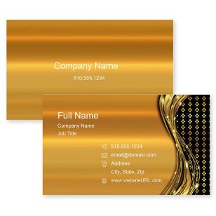 Diamond Business Card 2x3-1/2 Rectangle - School Bus Yellow