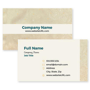 Trimmed With Baubles Business Card 2x3-1/2 Rectangle - Ecru White