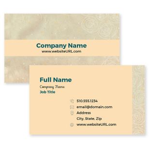 Trimmed With Baubles Business Card 2x3-1/2 Rectangle - Grandis Orange