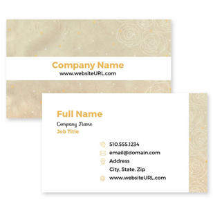 Trimmed With Baubles Business Card 2x3-1/2 Rectangle - White