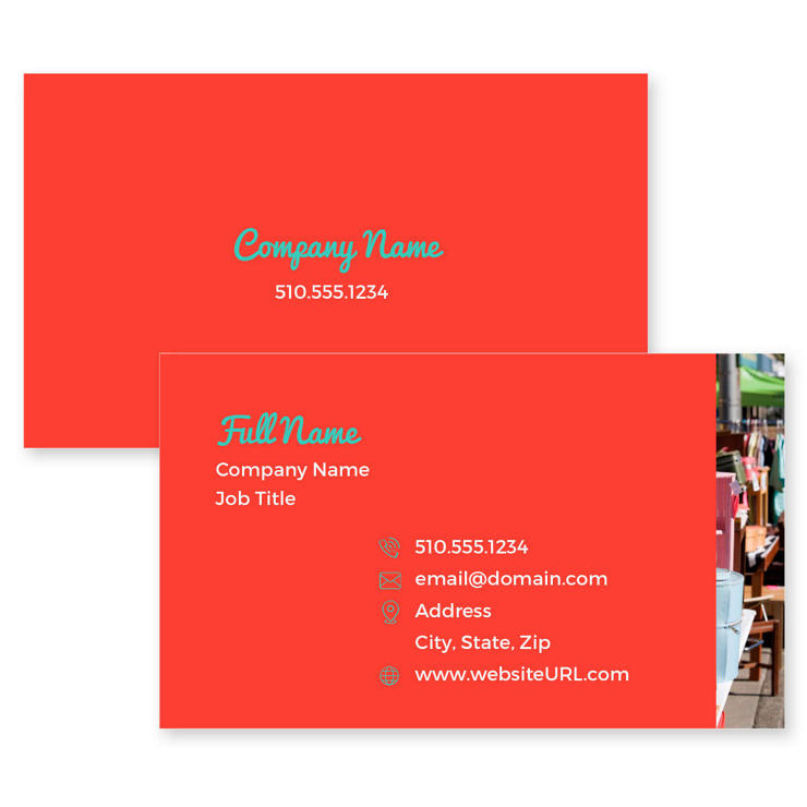 Variety Vendor Business Card 2x3-1/2 Rectangle