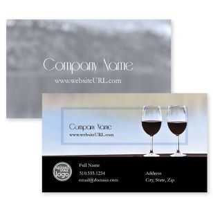 Lake Sauvignon Business Card 2x3-1/2 Rectangle - Catskill White