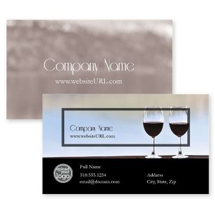 Lake Sauvignon Business Card 2x3-1/2 Rectangle - Pine Tree